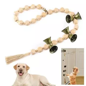 Дверной звонок для собак и домашних животных, ручная работа, регулируемая длина, быстрый и точный дверной звонок для общения, приучение к горшку, простой и эффективный дверной звонок для домашних животных