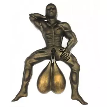 Дверной звонок из смолы, звонкий колокольчик, настенное крепление, мужские статуи, дизайнерская дверная петля, антикоррозийная, антикоррозийная для домашнего наружного декора