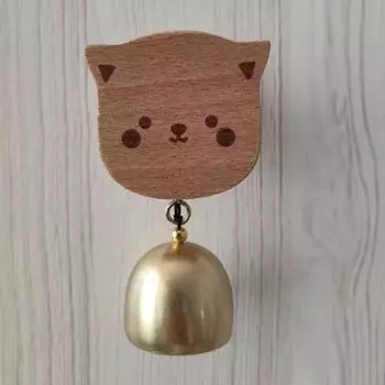 Дверной звонок с изображением мультяшного животного и клейкой заплаткой, сладкий звук, простая установка, декоративный дверной звонок, деревянный дверной звонок, подарок на открытие домашнего магазина на день рождения Frog