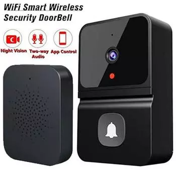 Дверной звонок с Wi-Fi, беспроводной домофон, дверной звонок, домашняя безопасность, умный видеовызов, дверной звонок Ding Dong с камерой белый