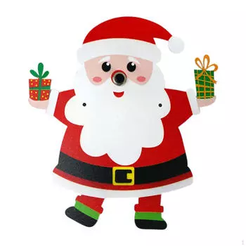 Дверной звонок Санта-Клауса, рождественское украшение, простая установка, орнамент-колокольчик для