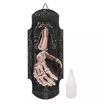 Дверной звонок-спрей, электрический звуковой дверной звонок-спрей, страшный светящийся дверной звонок с привидениями для праздничного украшения