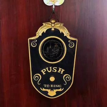 Дверной звонок в виде глазного яблока на Хэллоуин, светящийся, звучащий, ужасный дверной звонок в виде глазного яблока, работающий от батареек, для реквизита для дома с привидениями на вечеринке в честь Хэллоуина чёрный