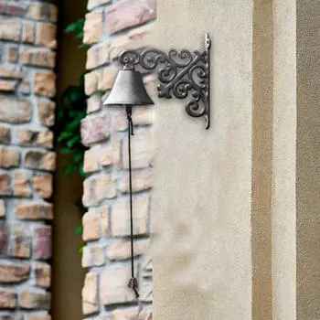 Дверной звонок, висячий вручную, подвесной колокольчик, декоративная дверь в деревенском стиле