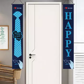 Дверные баннеры, украшения на день отца, подарки для отца, вертикальная полиэфирная ткань для передней стены