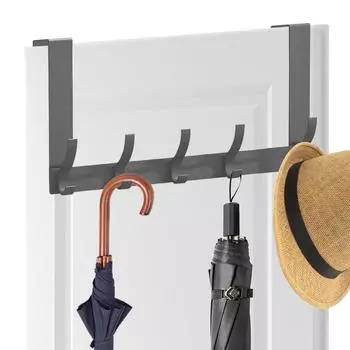 Дверные крючки для вешалок Дверной крючок Вешалка для одежды За дверью Органайзер Металлическая стойка для хранения одежды Домашняя организация для одежды белый