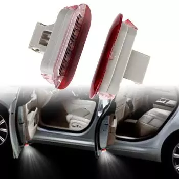 Дверные лампы, автомобильные дверные приветственные огни, светодиодные фонари для луж, 1 пара для VW Golf MK3 MK4 Beetle Jetta Polo 12 В 3 Вт