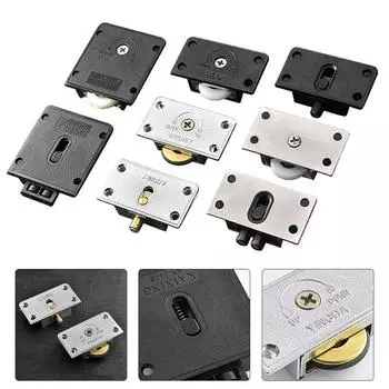 Дверные ролики из нержавеющей стали Колесо для раздвижных дверей Шкив для шкафа Подвесной ролик Колесо для подъема и опускания Мебельная фурнитура