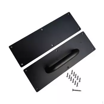 Дверные ручки из нержавеющей стали для коммерческого использования PUSH PULL Silver