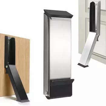 Дверные упоры с педалью Kick Down Дверной упор Самоклеящийся держатель двери Не требует сверления Дверные упоры из нержавеющей стали Противоскользящий дверной упор