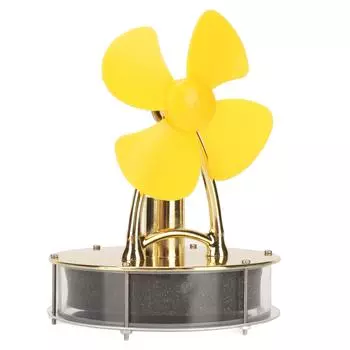 Двигатель Стирлинга Модель двигателя Низкая температура D6 Желтый цинковый сплав Нержавеющая сталь Образовательный электрический