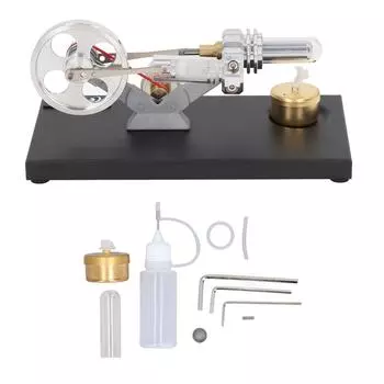 Двигатель Стирлинга с горячим воздухом Стирлинг DIY Двигатель Генератор Модель Мотора Образовательная Игрушка с Металлическим Основанием