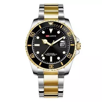 DWINNICK Роскошные высококачественные металлические мужские наручные часы со светящимся календарем, популярные корейские часы