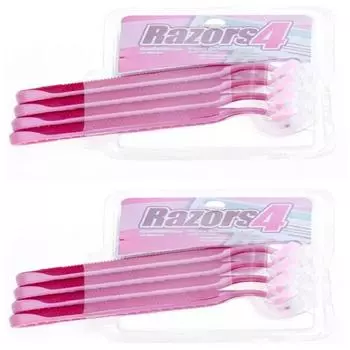 Dwitree Razors 4 одноразовые бритвы розовые, упаковка из 4 штук, 2 шт., корейское лезвие бритвы
