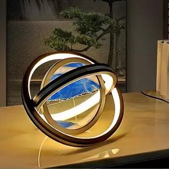 Движущаяся песчаная настольная лампа с вращающимся на 360 градусов изображением зыбучего песка 3D глубоководный песчаный пейзаж в