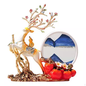 Движущийся песок Искусство Жидкое движение Домашнее украшение Художественный креативный зыбучий песок Декор для книжных полок