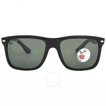Двое зеленых квадратных солнцезащитных очков унисекс Ray Ban Boyfriend RB4547 601 58 57