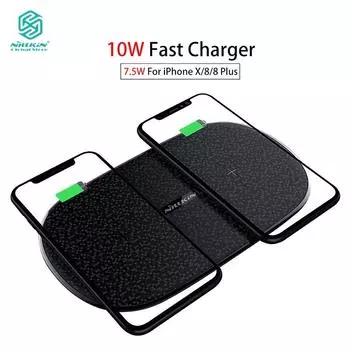Двойная беспроводная зарядная панель NILLKIN Qi для Samsung Galaxy S10 5G/iPhone XS/Max/XR (10Вт) EU Plug