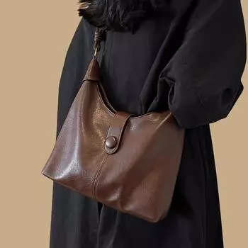 Двойная большая вместительная сумка женская сумка через плечо Senior Sense ретро сумка через плечо