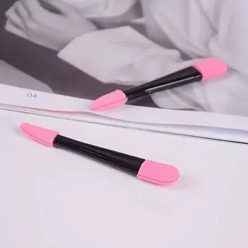 Двойная головка-губка для теней для век Портативная кисть для теней для век Кисти для пудры для ногтей Инструмент для макияжа 6 pcs