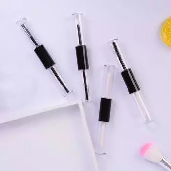 Двойная головка Пустой тюбик для блеска для губ, ресниц и подводки для глаз, флакон-контейнер as the picture