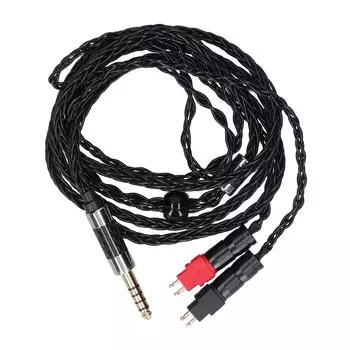 Двойная игла 8-жильный сбалансированный OCC посеребренный o кабель для Sennheiser HD600 HD5804.4 мм