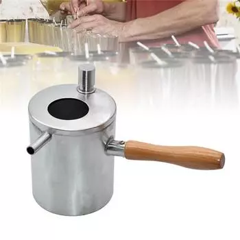 Двойная кастрюля для плавления воска из нержавеющей стали, кастрюля для кипячения воска, кастрюля для кипячения меда, инструменты для пчеловодства серебряный