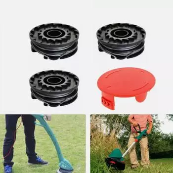 Двойная леска, шпуля и чехол для Bosch ART24 ART24+ ART27 для триммера Крышка триммера 1 double layer spool