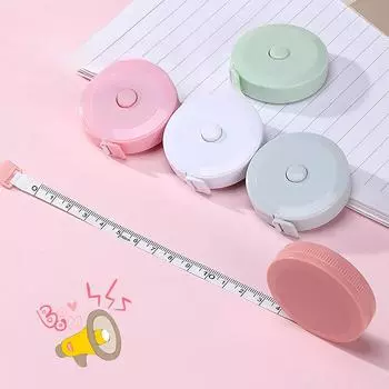 Двойная линейка, Шитье тела, Гибкая линейка, Для похудения, Измерение тела, Швейное дело 1,5 м/60 дюймов, Мягкая рулетка, 1pcs розовый