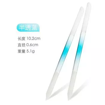 Двойная матовая хрустальная пилка для ногтей, нано-стеклянная пилка, цилиндрический полировальный инструмент, маникюрный инструмент