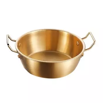 Двойная миска для закусок из ушей Многофункциональная миска для лапши из нержавеющей стали 304 для домашнего ресторана