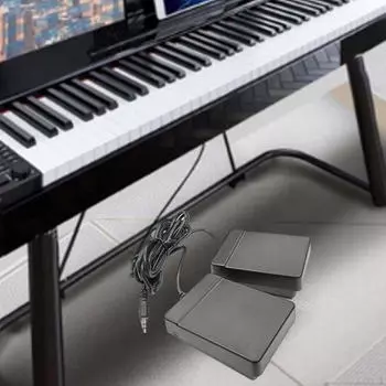 Двойная педаль для музыкальных инструментов, педальный переключатель мгновенного действия, профессиональный универсальный барабан, электронный