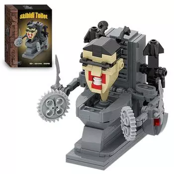 Двойная пила Туалетный человечек детские развивающие строительные блоки игрушка