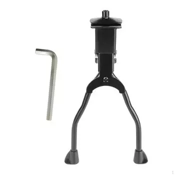 Двойная подставка для велосипеда, подставка для велосипеда, металлические велосипедные поездки, противоскользящая, боковая поддержка Not Adjustable