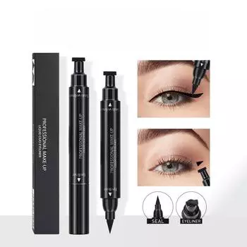 Двойная подводка для глаз с крылышками, водостойкая жидкая подводка для глаз, натуральный стереофонический карандаш для теней Silkworm, быстросохнущая, долговечная фиксация макияжа