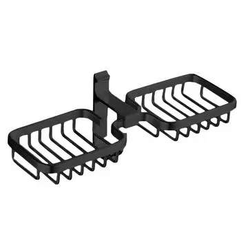 Двойная полка для душа в углу ванной комнаты, органайзер для мыла, стеллаж для хранения