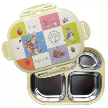 Двойная предохранительная пластина из нержавеющей стали с замком Peter Rabbit, слоновая кость 3710, крышка + пластина, популярные корейские товары для родителей