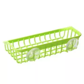 Двойная присоска, кухонная дренажная полка, многофункциональная полка для хранения губки для мытья посуды