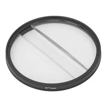 Двойная призма полумесяца Специальный эффект Фильтр Разделение центра поля камеры Диоптрийный фильтр 77mm / 3.03in