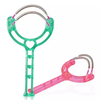 Двойная пружина для удаления волос на лице, съемник для лица, женский съемник для волос