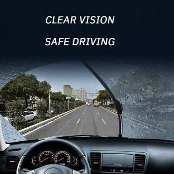 Двойная резиновая полоска для дворников, прочная, бесшумная, не оставляющая следов, многофункциональная двойная резиновая полоска для дворников, универсальная, 1 шт. 18 inch чёрный