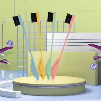 Двойная щетка для линии волос, многофункциональная щетка для укладки из АБС-пластика, боковая щетка для красоты волос, двойная расческа для домашнего использования