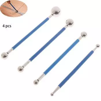 Двойная сталь 4 шт. Прессованный шарик Инструмент для затирки швов плитки Ремонтная палочка Строительство швов