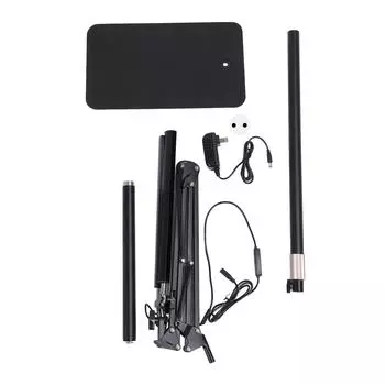 Двойная светодиодная напольная лампа для косметолога, 3 цвета, регулируемая яркость, уход за глазами, складной светильник EU Plug