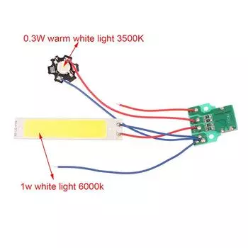 Двойная светодиодная плата для настольной лампы, фонарика, плата драйвера, печатная плата, аксессуары для самостоятельного изготовления, постоянный ток 3,7 В-5 В OneSize