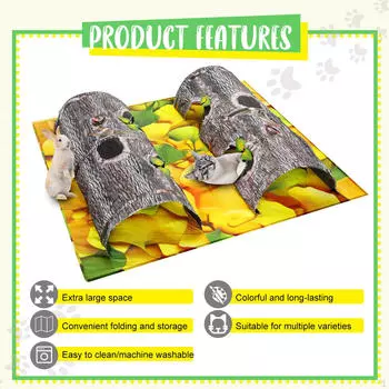 Двойная туннельная трубка для домашних кошек, интерактивные игрушки для котят, центр кошек