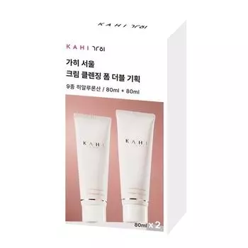 Двойная упаковка кремовой очищающей пенки KAHI (80мл + 80мл)