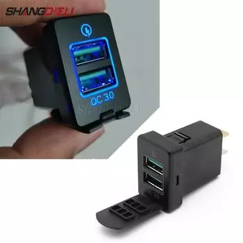 Двойная USB-розетка, быстрое автомобильное зарядное устройство, адаптер для быстрой зарядки телефона для Mitsubishi Outlander 3 Xpander Eclipse Cross ASX зелёный