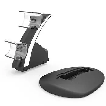 Двойная зарядная подставка для беспроводного контроллера HBP-253 с подсветкой для PS5 (черный)