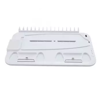 Двойная зарядная станция для многофункционального контроллера PS5, зарядная подставка с охлаждающим вентилятором и 15 играми белый